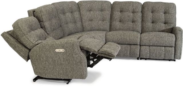 Flexsteel® Devon Gray Power Reclining Sectional-0