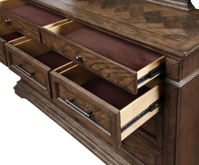 New Classic® Home Furnishings Mar Vista Walnut Dresser and Mirror-4