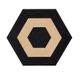 Currey & Company Arrow Caviar Black Accent Table with Brown Base-1