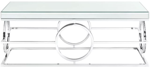 Elements International Pearl 2-Piece Chrome Occasional Table Set-2