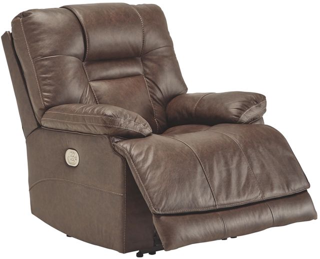 Signature Design by Ashley® Wurstrow Umber Power Recliner with Adjustable Headrest-1