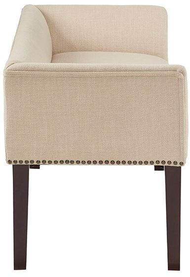 Olliix by Madison Park Cream Welburn Accent Bench-1