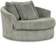 Signature Design by Ashley® Lindyn Fog Oversized Swivel Accent Chair-0