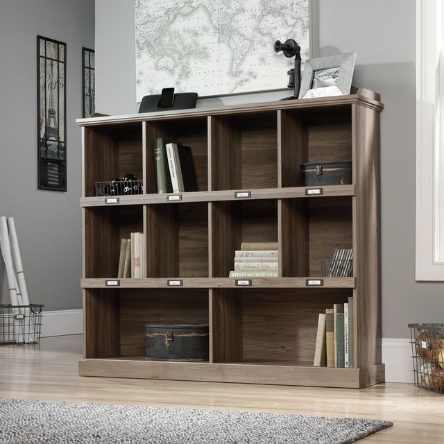 Sauder® Barrister Lane® Salt Oak® Cubby Bookcase-1