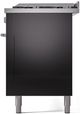 Ilve® Professional Plus II 60" Glossy Black Pro Style Dual Fuel Range-4