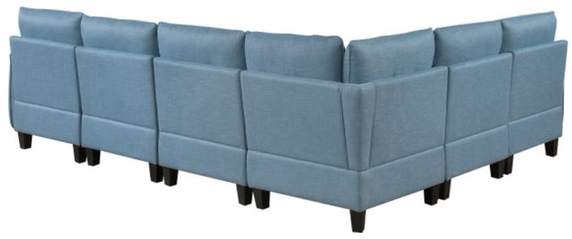 Homelegance® Garren 6-Piece Blue Modular Sectional with Storage-4