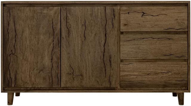 International Furniture Direct Savia Brown Console-3