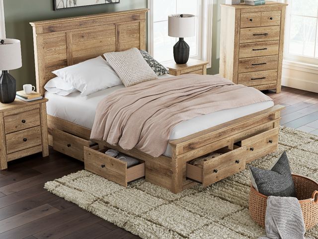 Signature Design by Ashley® Makidern Tan Nightstand-4