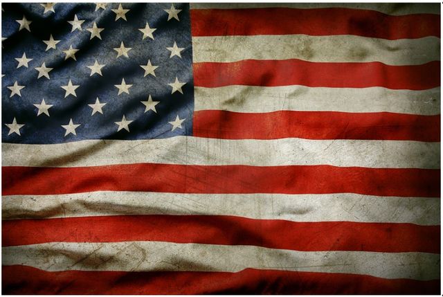 Classy Living Heritage Glory Vintage American Flag Wall Art-0