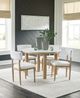 Signature Design by Ashley® Sawdyn Light Brown/White Dining Side Chair-4