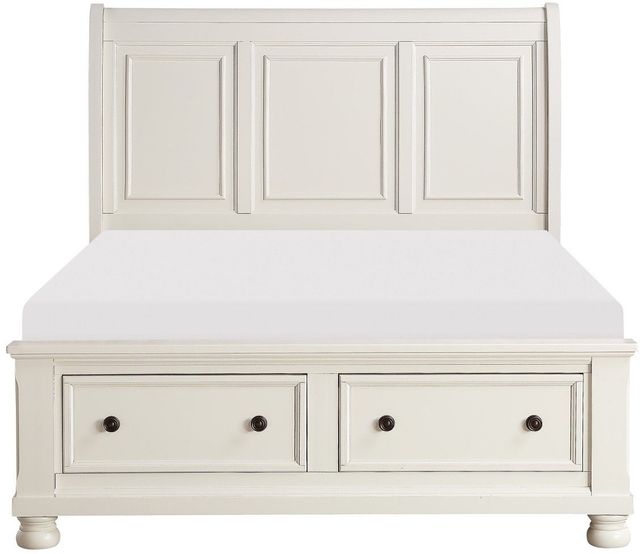 Homelegance® Laurelin White Eastern King Storage Sleigh Platform Bed-2