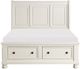 Homelegance® Laurelin White Eastern King Storage Sleigh Platform Bed-2