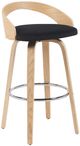 Armen Living Sonia Black/Oak Barstool-0