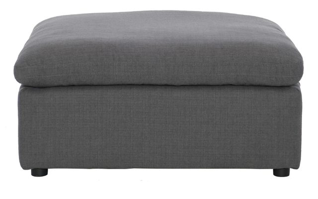 Mazin Furniture Gray Ottoman-1