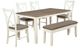 Powell® Jane 6-Piece Brown/Rustic Taupe/Vanilla White Dining Set-0