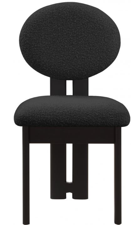 Meridian Furniture Napa Black Boucle Upholstered Dining Chair-1