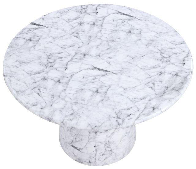 Meridian Furniture Cosenza White 49" Indoor/Outdoor Concrete Dining Table-2
