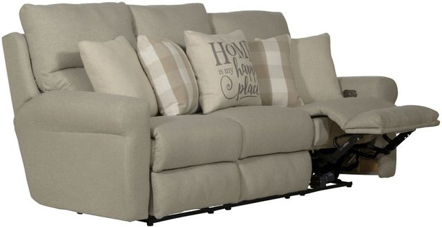 Catnapper® Westport Cement Power Lay Flat Reclining Sofa-1
