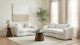 Coaster® Isabella 2-Piece Sand Fabric Upholstered Sofa Set-1