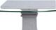 Najarian Furniture Lido Glass Top Dining Table with Smoke Base-1