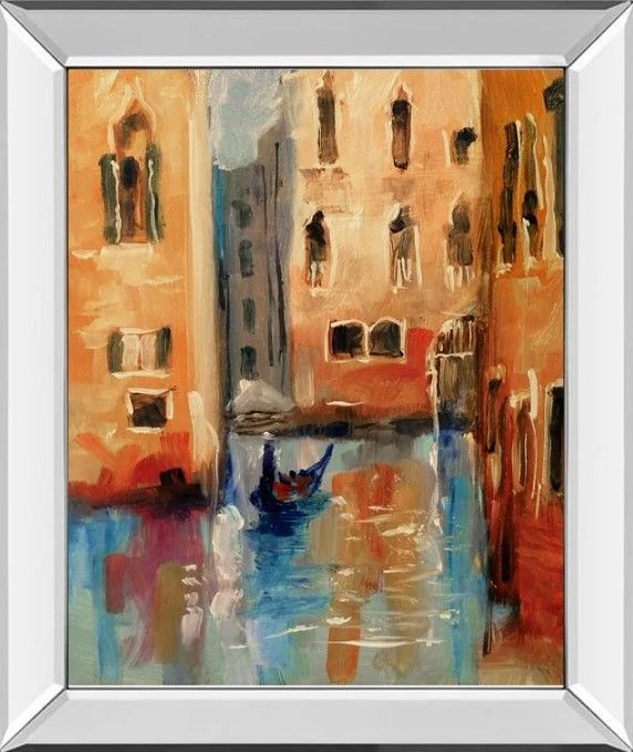 Classy Art Venice II by Anne Farrall Doyle Mirrored Frame Wall Art-0