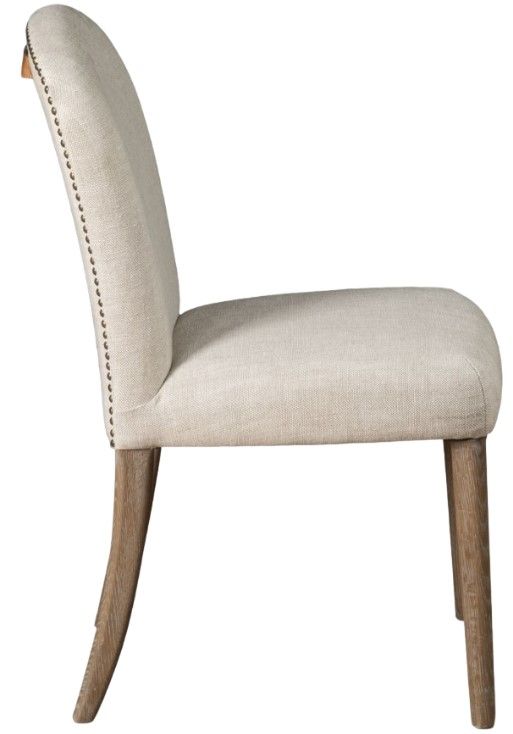 Home Trends & Design Jessie Beige/Gray Septarian Dining Chair-2