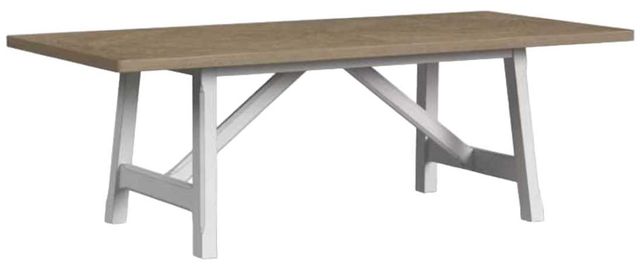 Flexsteel® Melody Gray/White Rectangular Dining Table-0