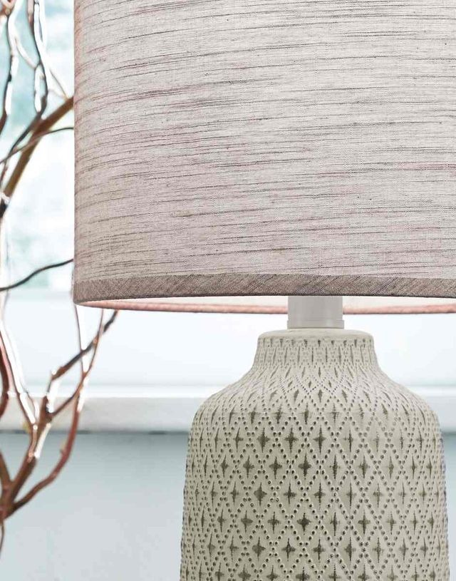 Signature Design by Ashley® Donnford 2-Piece Antiqued Brown Table Lamp Set-2