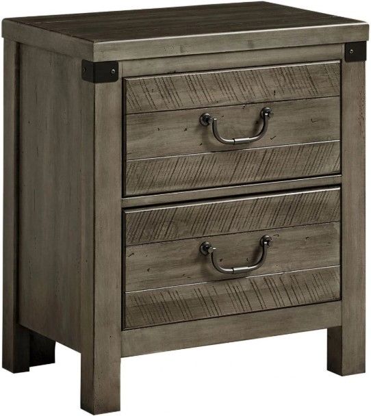 Artisan & Post by Vaughan-Bassett Sedgwick Earl Gray Nightstand-0