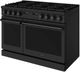 Thor Kitchen A Series 48" Black Matte Pro Style Gas Range with Black Hardware-4