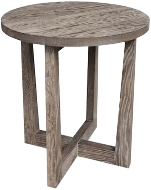 Bassett® Furniture Customizable BenchMade Liam Oak Round End Table-0