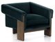 Four Hands Cairo Modern Velvet Smoke Chair-0
