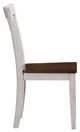 TEI SmartBuy Antique White/Walnut Side Chair-2