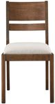 Bassett® Furniture Origins Spence Sable Dining Chair with Nomad Cream Upholstered Seat-1