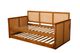 Kodiak Furniture Abaco 79" Canton Black/Honey Woodsmoke Twin Daybed with Pop Up and Mattress-4
