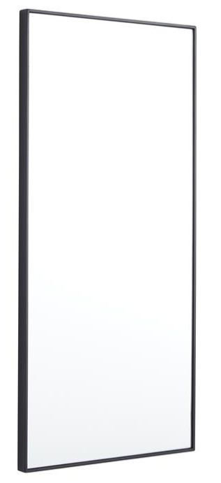 Deco Marche Black 30" Thin Minimalistic Frame Wall Mirror-1