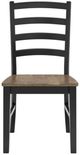 Signature Design by Ashley® Wildenauer Black/Brown Dining Side Chair-1
