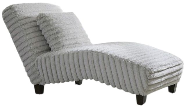 American Wholesale Furniture Cloud Heights Silver Chaise Lounge-0