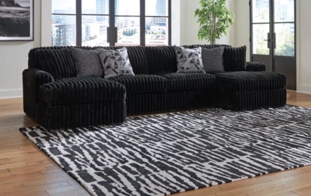 Signature Design by Ashley® Midnight-Madness 3-Piece Onyx U-Shape Sectional-2