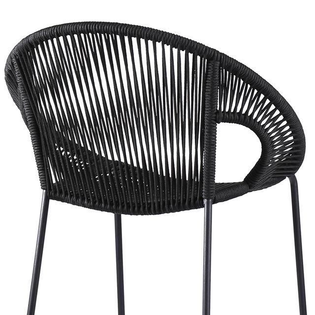 Armen Living Acapulco 30" Black Bar Stool-3