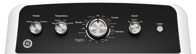 Scratch N' Dent GE® 7.2 Cu. Ft. White Gas Dryer-2