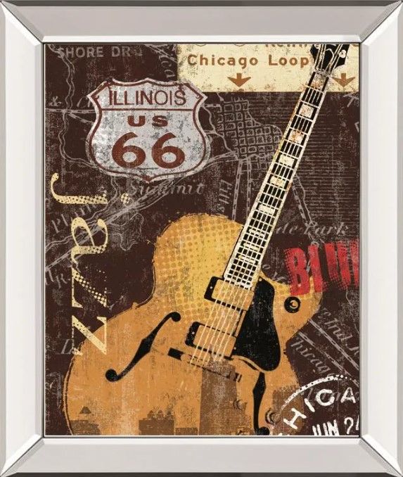 Classy Art Chi-Town by Mallett, K Mirrored Frame Wall Art-0