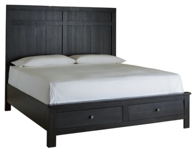 Benchcraft® Noorbrook 4-Piece Black King Storage Panel Bed Set-1