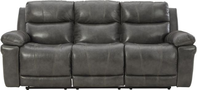 Signature Design by Ashley® Edmar Charcoal Power Recline Sofa-0