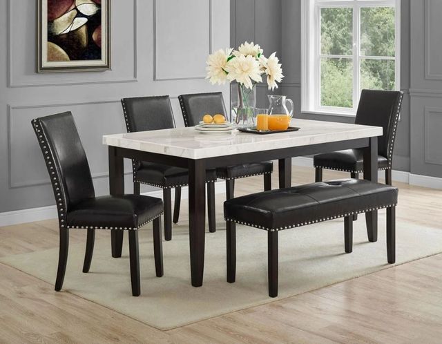 Steve Silver Co. Westby Black/Ebony Upholstered Dining Side Chair-1