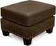 England Furniture Salem Leather Ottoman with Nailhead Trim-4