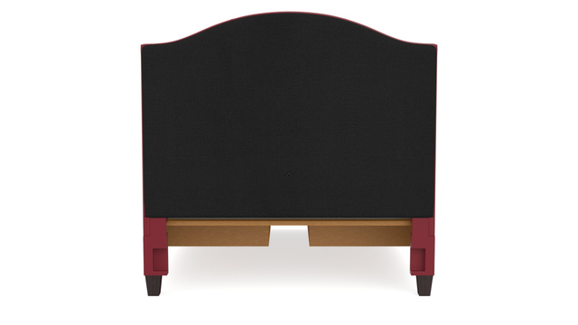 Bassett® Furniture Custom Upholstered Beds Vienna Leather Arched Storage Bed-3