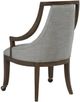 Fairfield® Customizable Palmer Dining Arm Chair with Two Casters-1
