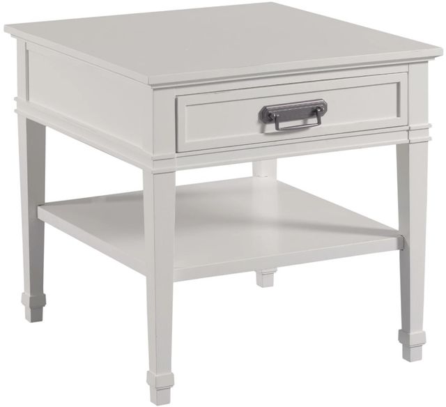 Hammary® Structures Pure White Rectangular End Table-0