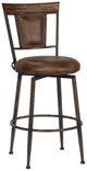 HH2 Home Danforth Dark Brown Swivel Counter Stool-0